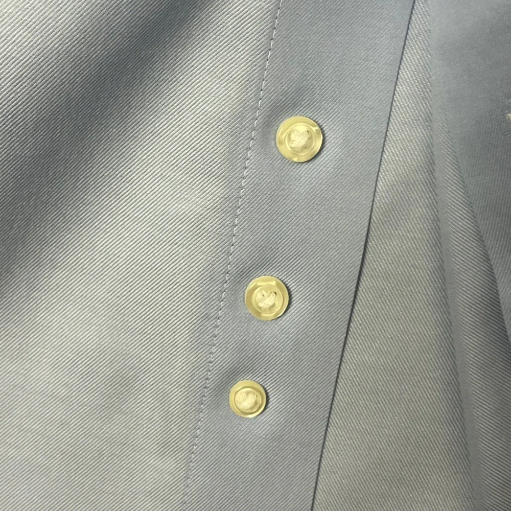 Brooks Brothers Regent Fit Non-Iron Stretch Supima Cotton Shirt Blue 15.5-34 - Picture 6 of 12
